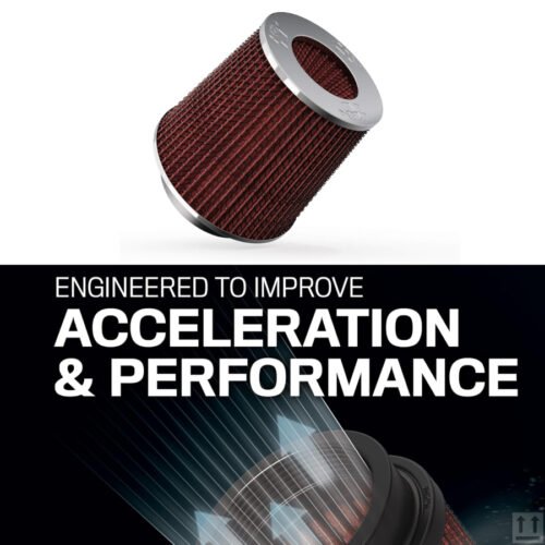 K&N 4-inch round tapered air intake filter